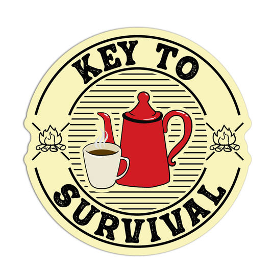 Coffee Camping Stickers