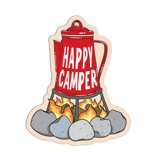 Coffee Camping Stickers