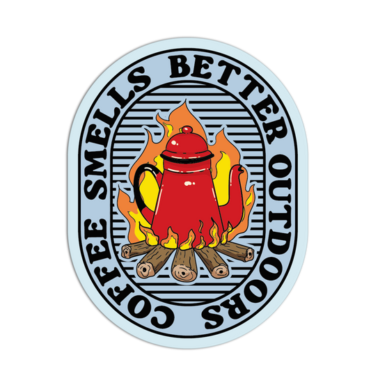 Coffee Camping Stickers