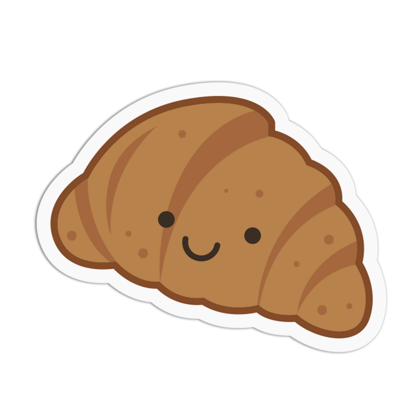 Happy Butter Croissant Coffee Sticker