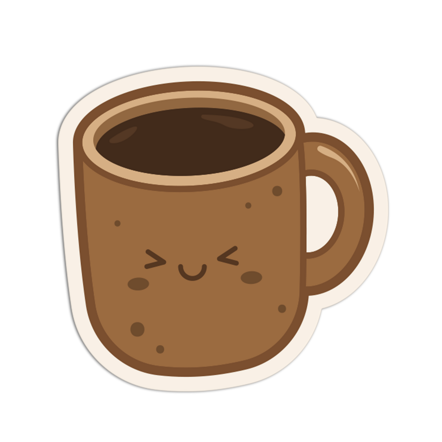 Cheerful Morning Mug Coffee Sticker