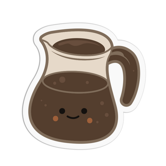 Glass Server Carafe Coffee Sticker