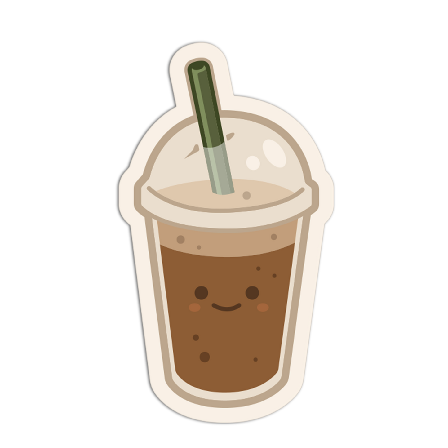 Iced Coffee To Go Coffee Sticker