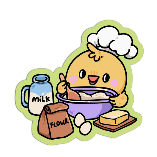 Chick Coquette Baking Stickers