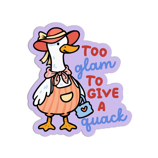 Glamour Queen - Coquette Duck Sticker
