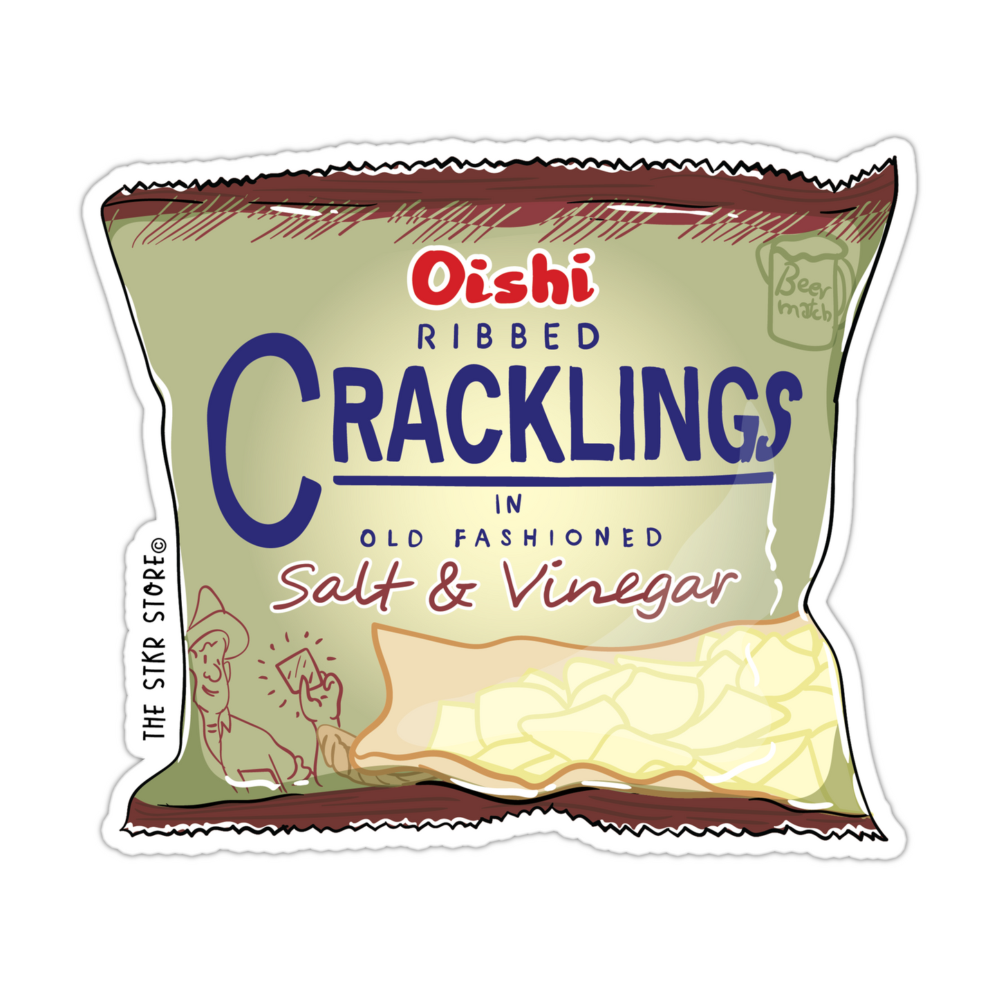 Cracklings  Filipino Snacks Sticker