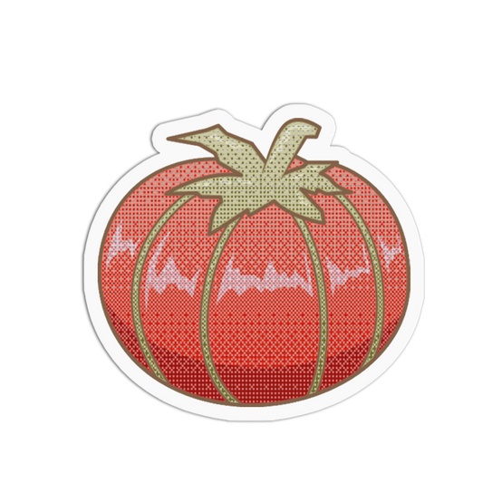 Red Tomato Needlework Cross Stitch Sticker