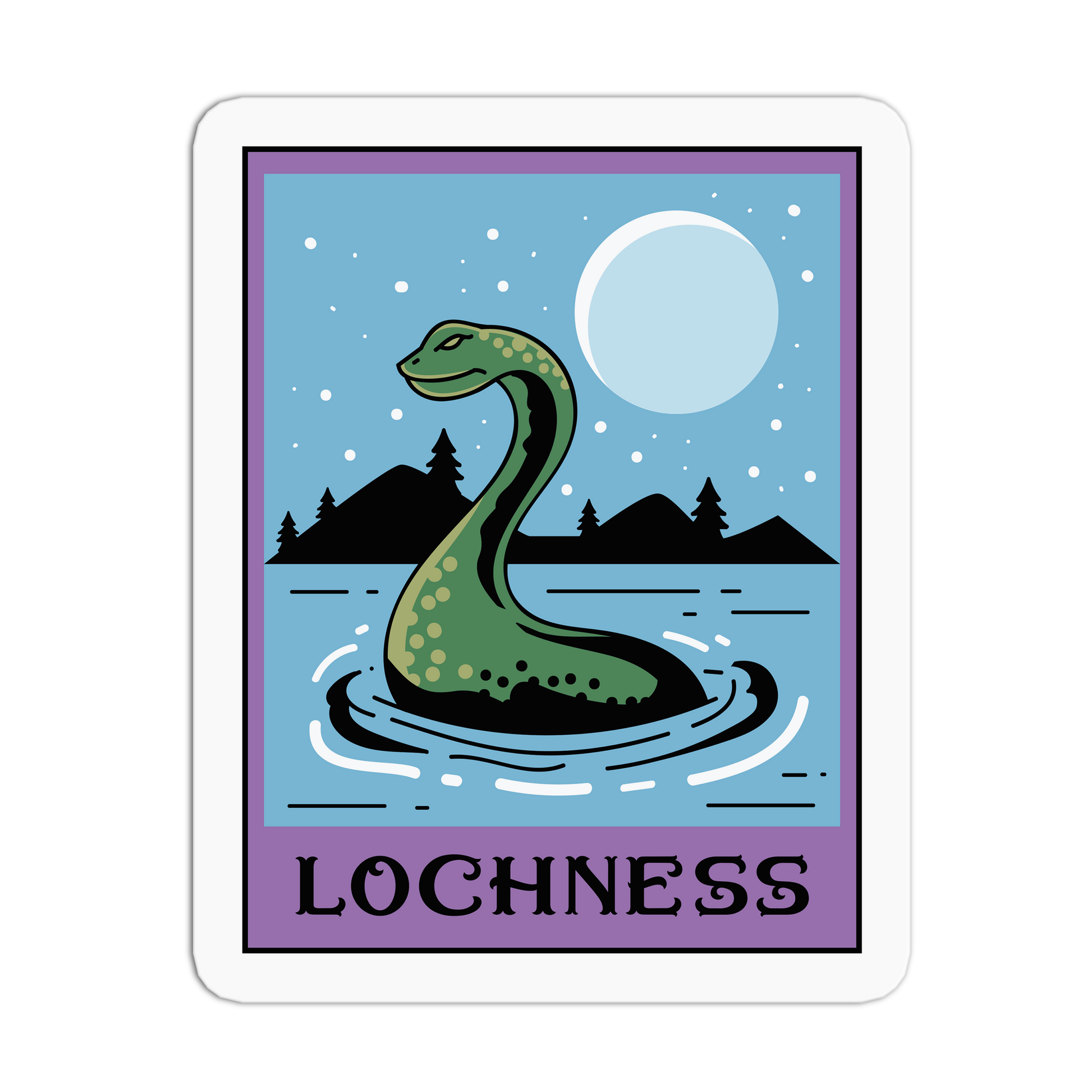 Loch Ness - Cryptid Tarot Stickers - The Stkr Store