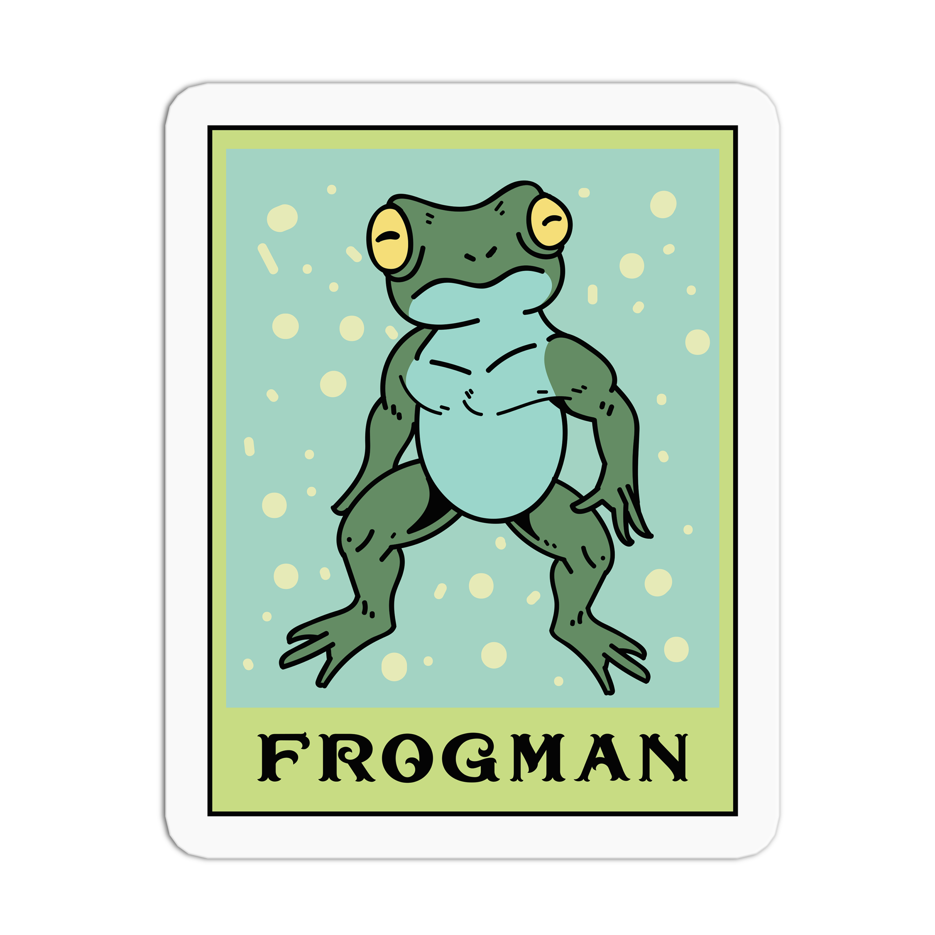 Frogman - Cryptid Tarot Stickers – The Stkr Store