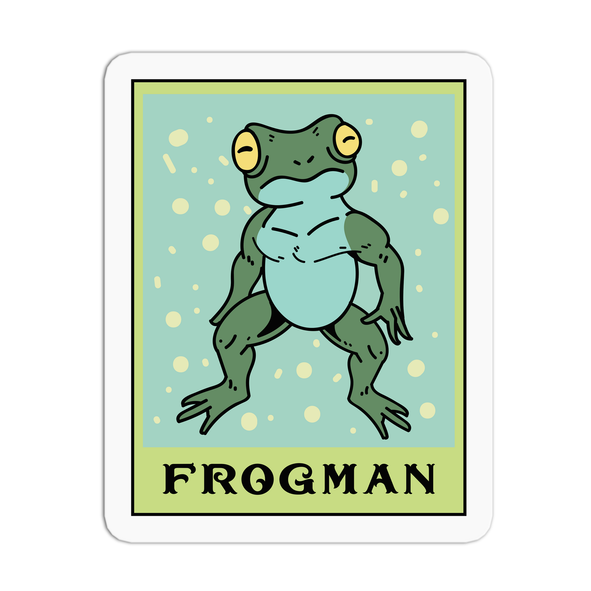 Frogman - Cryptid Tarot Stickers - The Stkr Store