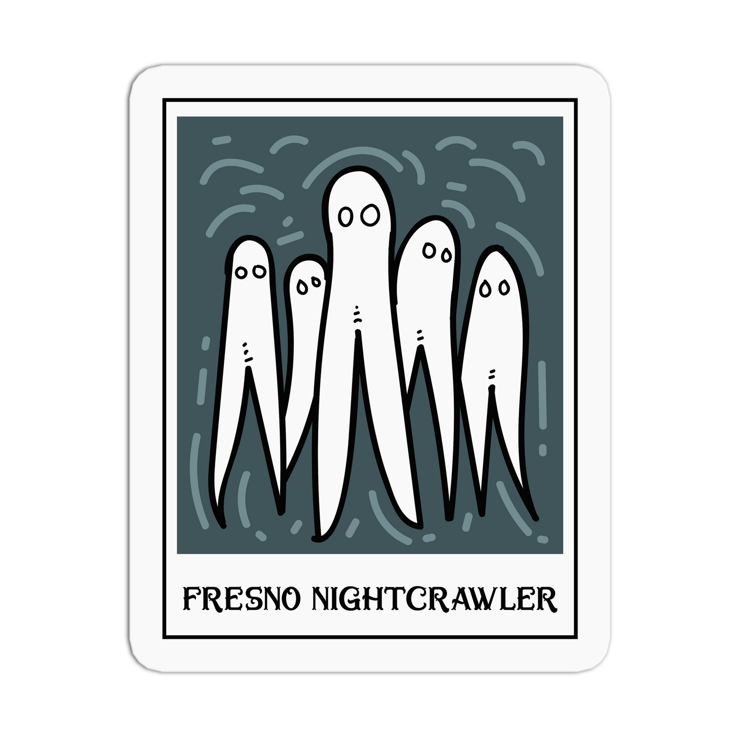 Fresno Nightcrawler - Cryptid Tarot Stickers