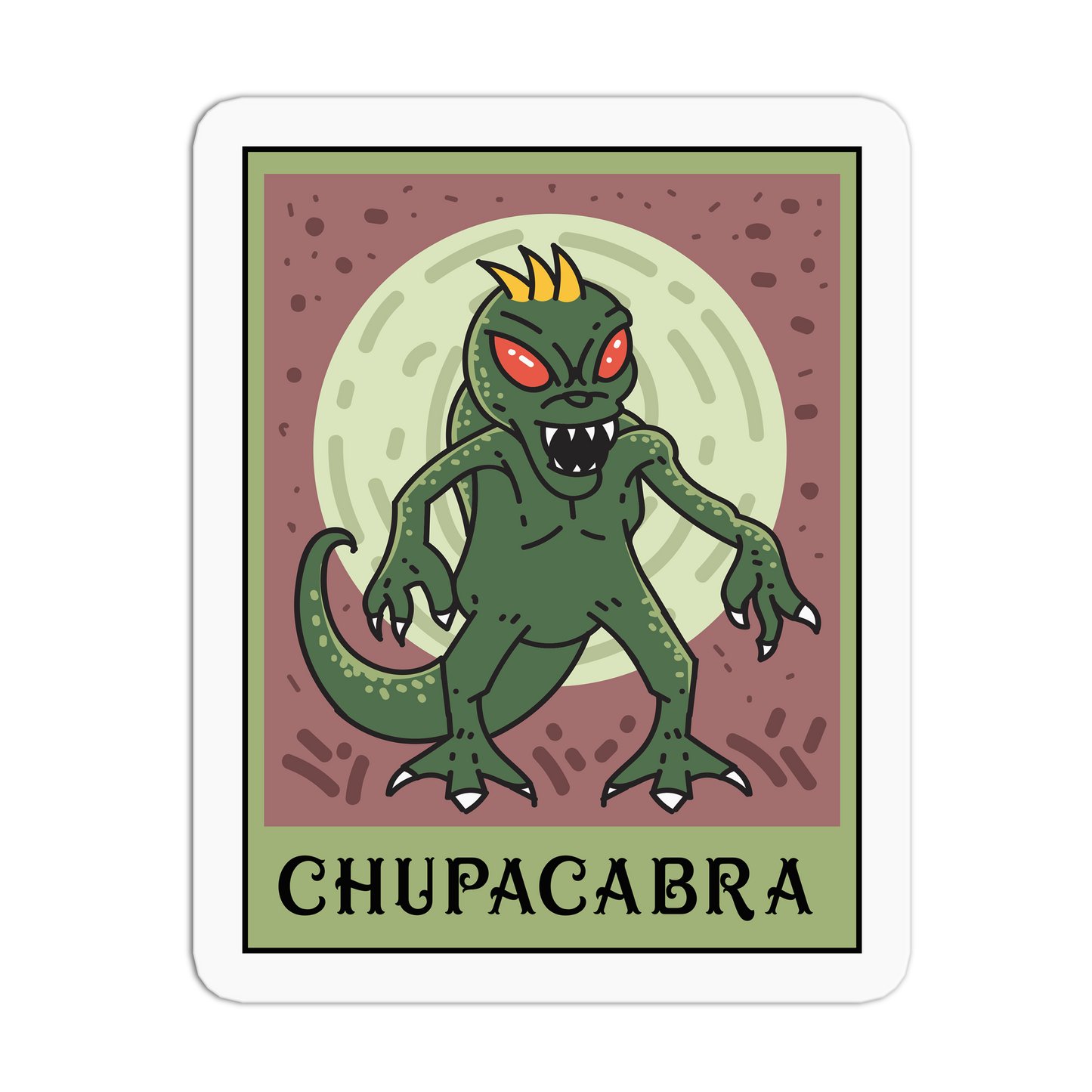 Chupacabra - Cryptid Tarot Stickers - The Stkr Store