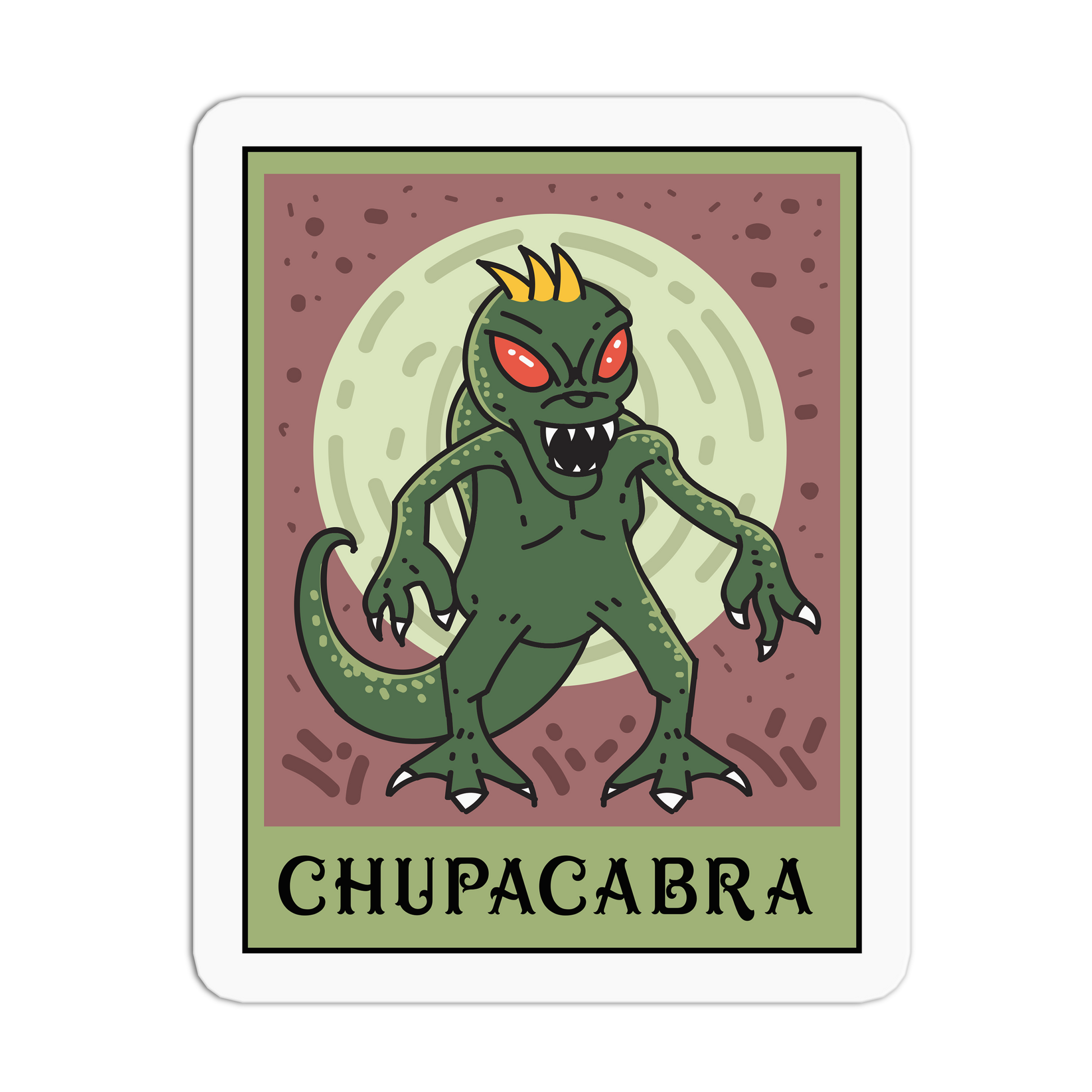 Chupacabra - Cryptid Tarot Stickers - The Stkr Store