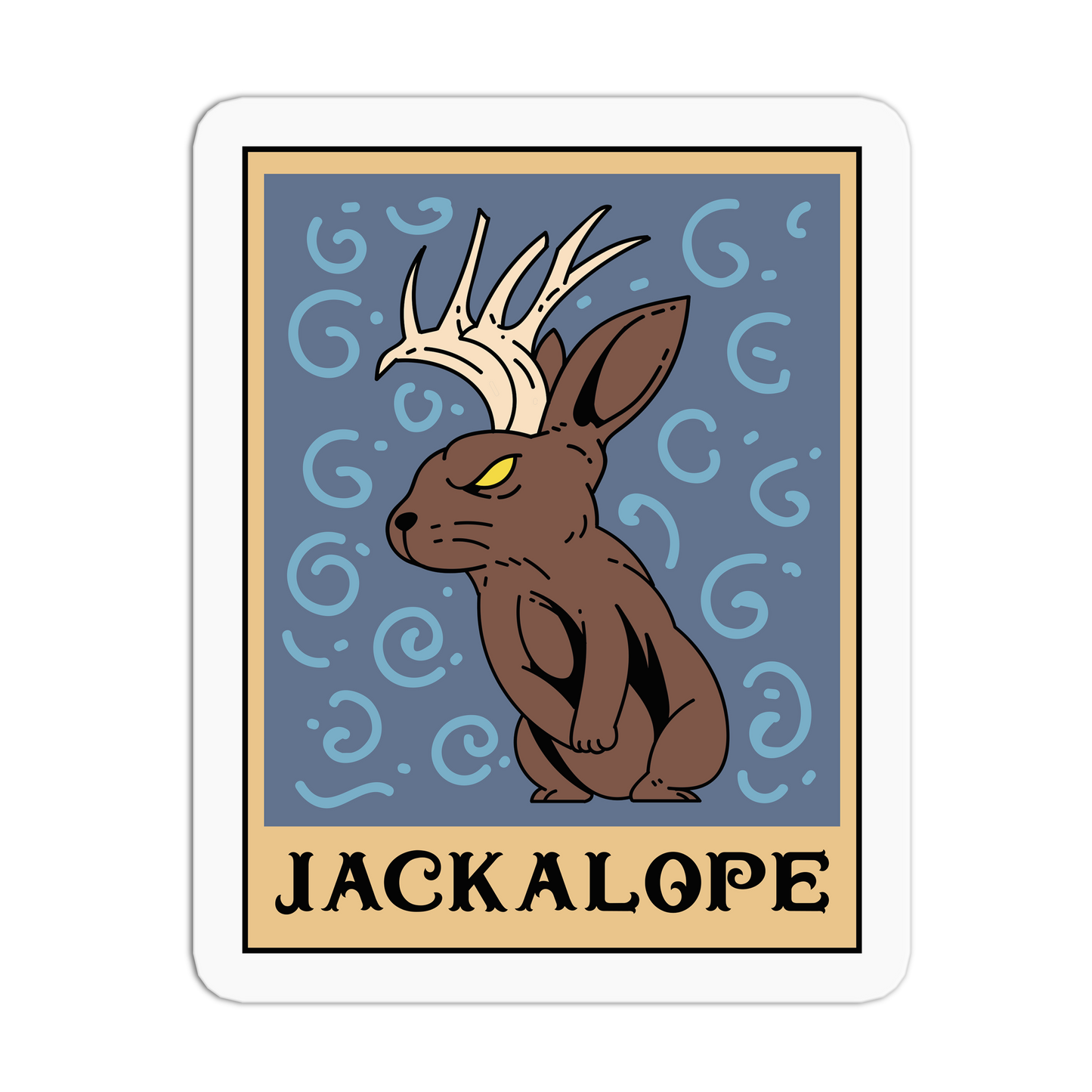 Jackalope - Cryptid Tarot Stickers - The Stkr Store