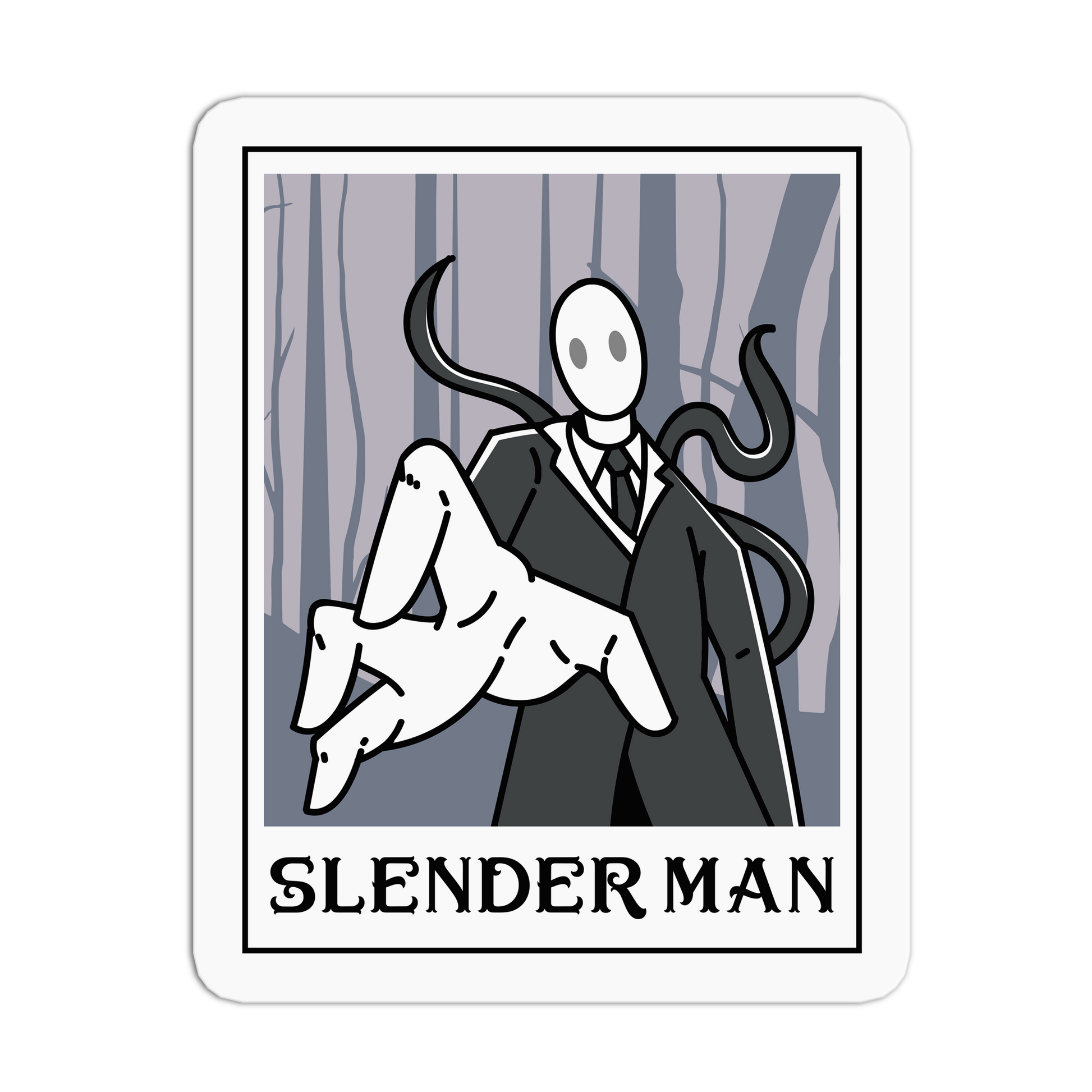 Slender Man - Cryptid Tarot Stickers - The Stkr Store