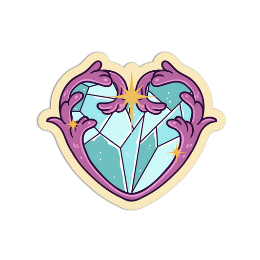 Ornament Heart - Crystal Energy Sticker