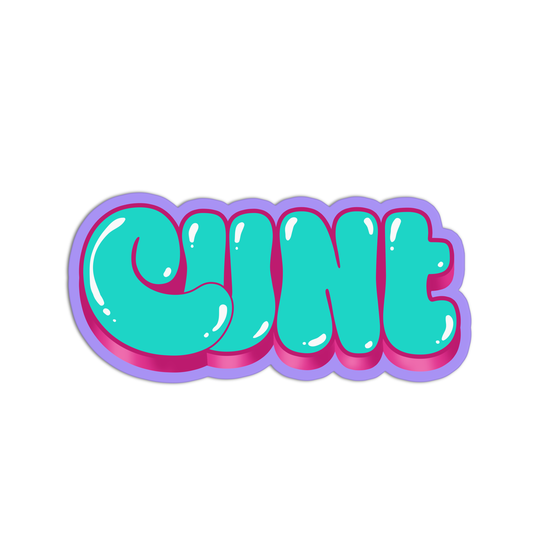 Cunt Curse Word Stickers
