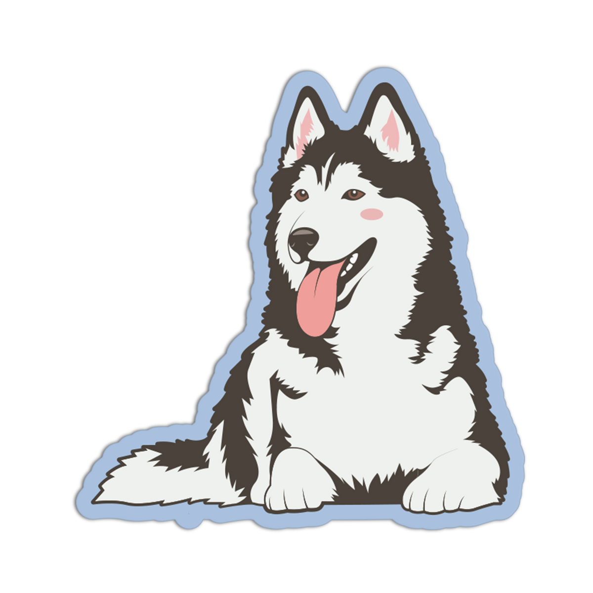 Siberian Husky Cute Dog Sticker