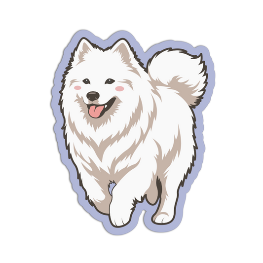 Fluffy Samoyed Cute Dog Sticker