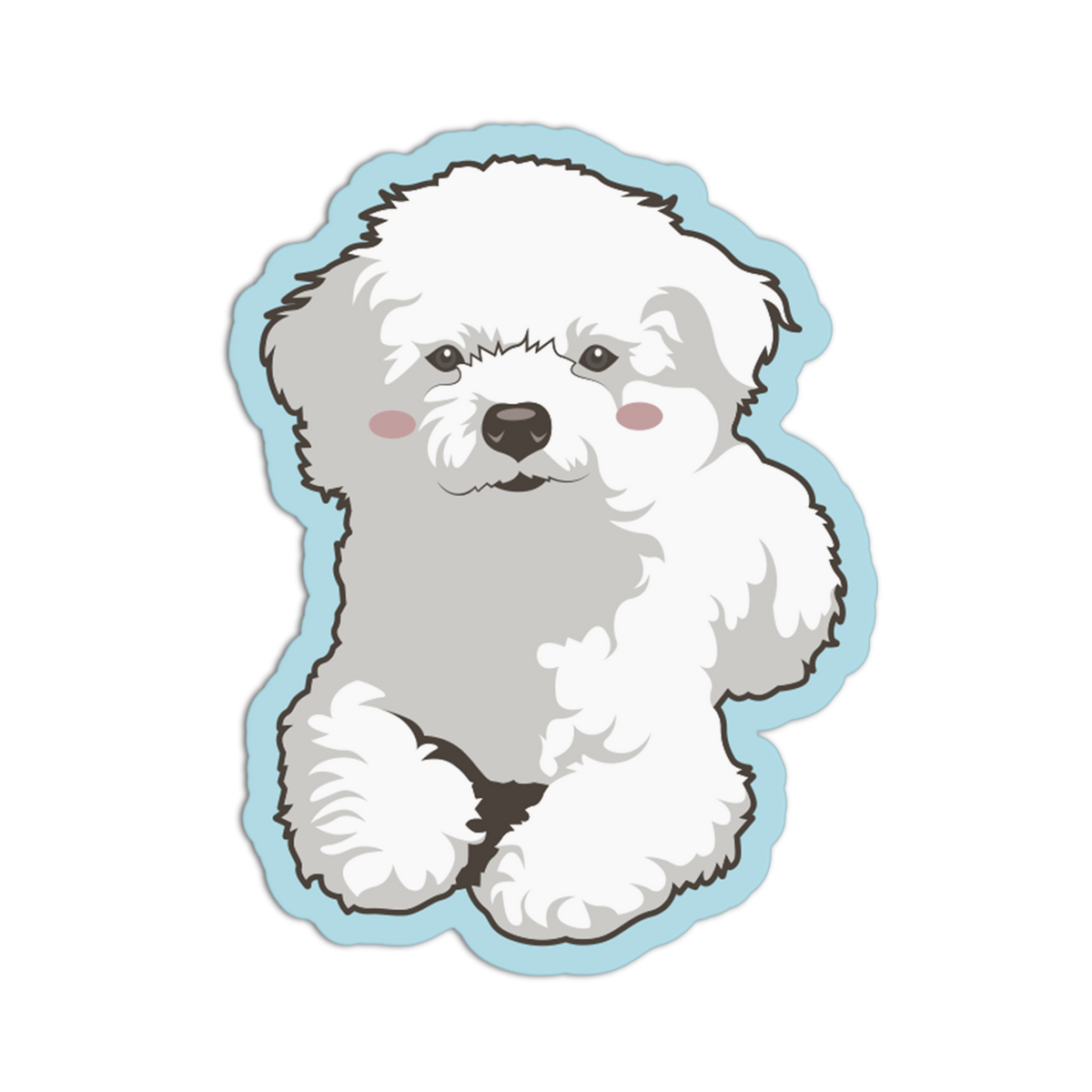 Bichon Frise Cute Dog Sticker