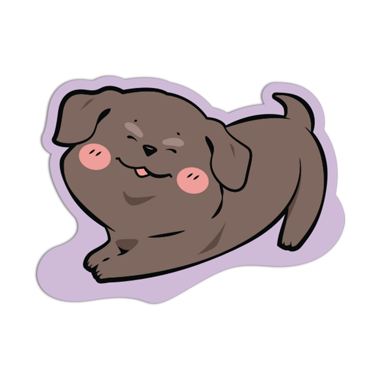 Sleepy Puppy Cute Dogs Sticker