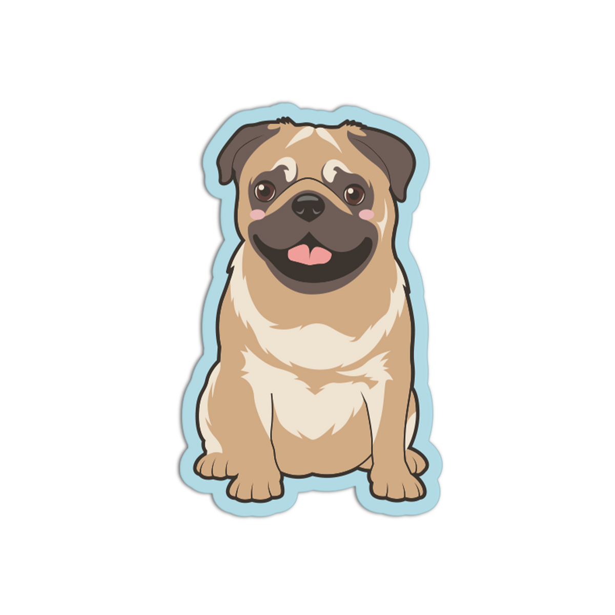 Pug Puppy Cute Dog Sticker