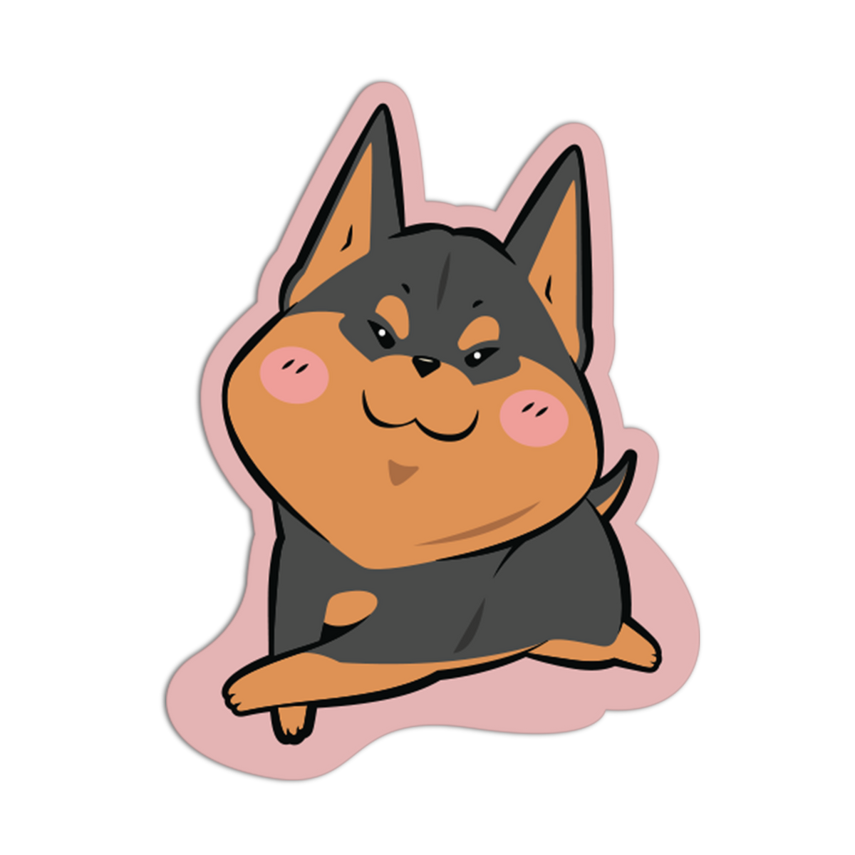 Sassy Doberman Cute Dogs Sticker