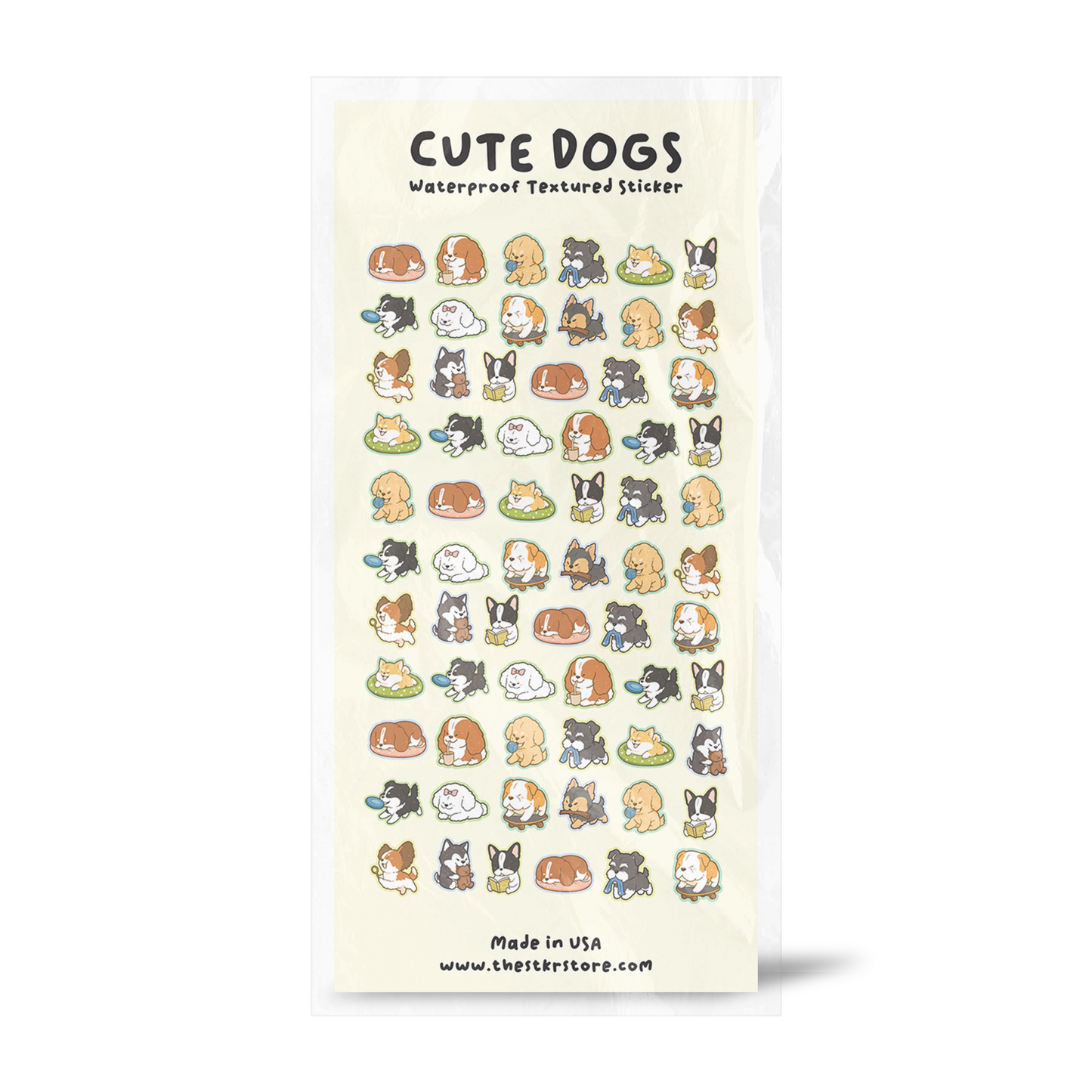 Cute Dogs Sticker Sheet