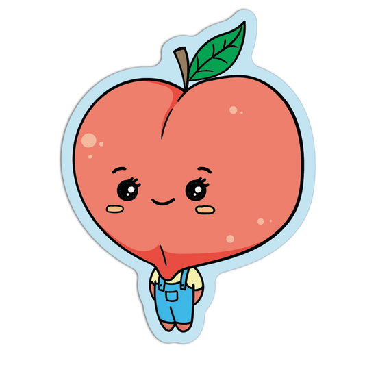 Peach Cute Fruit Sticker