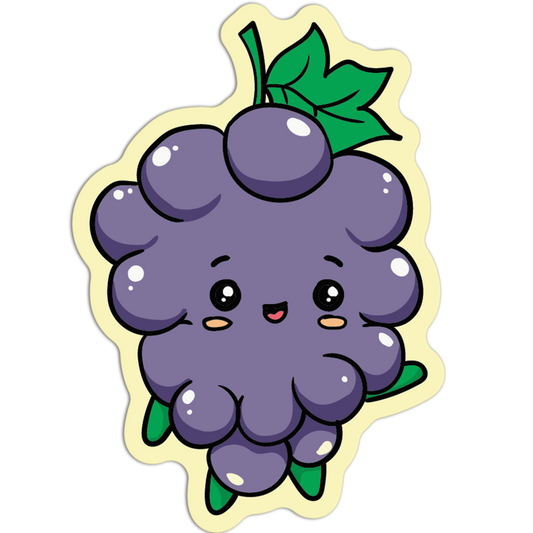 Grapes Cute Fruit Sticker