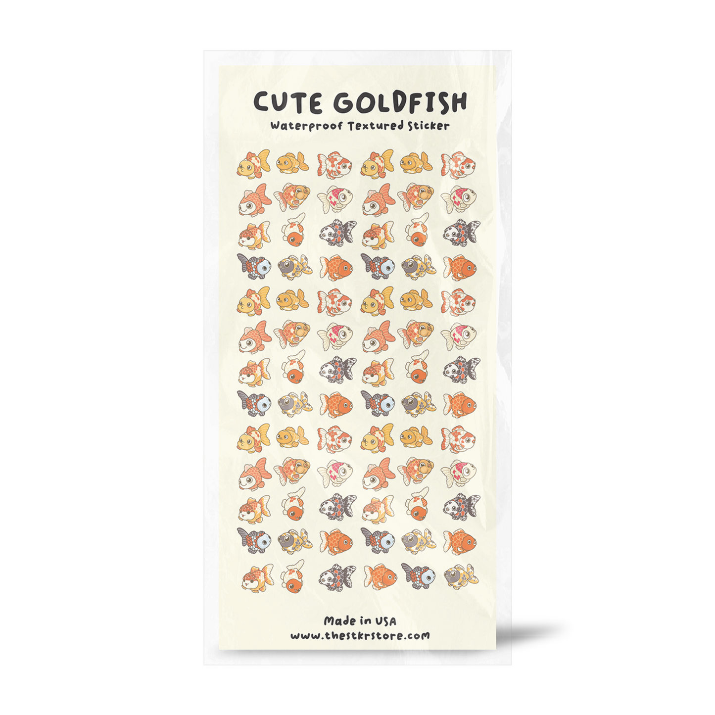 Cute Goldfish Sticker Sheet