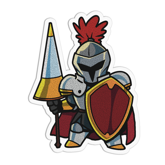 Tiny Lancer Cute Knights Sticker
