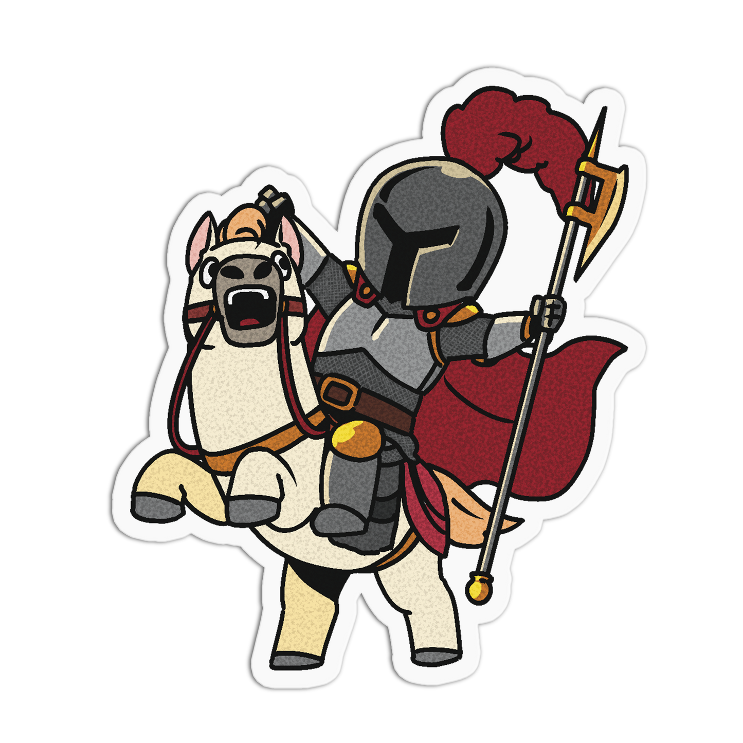 Bumblebee Rider Cute Knights Sticker