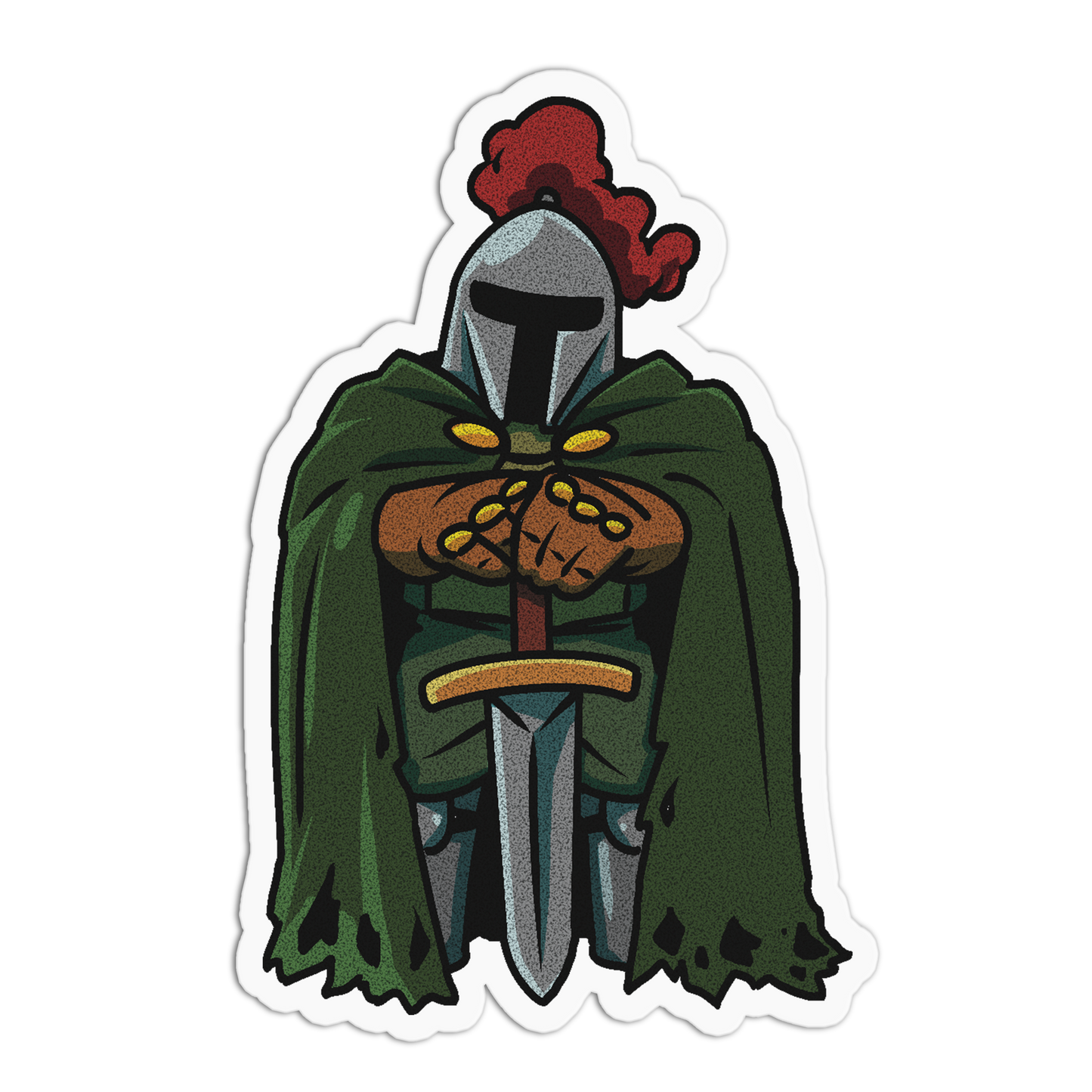 Moss Guard Cute Knights Sticker