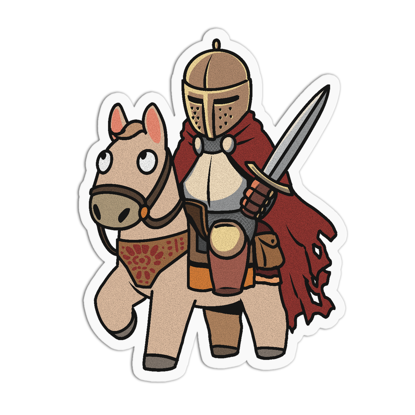 Acorn Paladin Cute Knights Sticker
