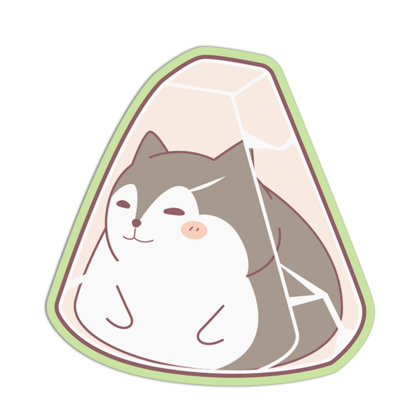 Husky Sandwich Pack Cute Packed Sticker