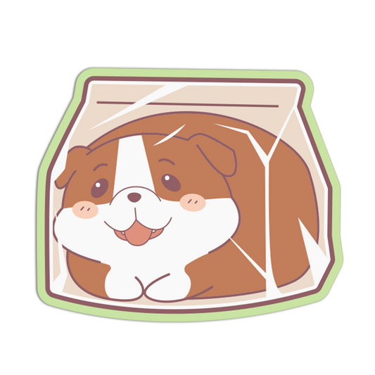 Bulldog Snack Sack Cute Packed Sticker