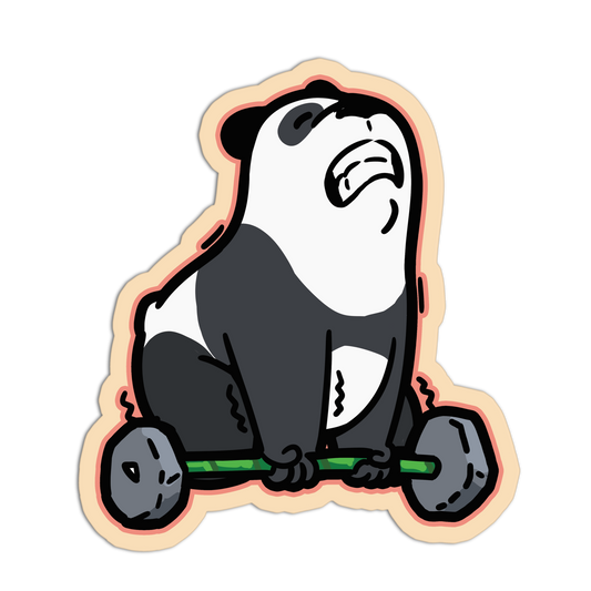 Weightlifting Panda - Cute Pandas Stickers