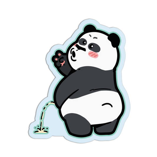 Panda Taking a Break - Cute Pandas Stickers