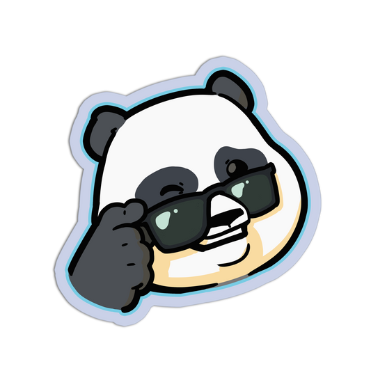 Cool Panda with Sunglasses - Cute Pandas Stickers
