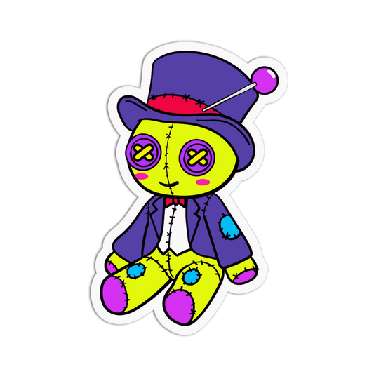 Top Hat - Cute Voodoo Dolls Sticker