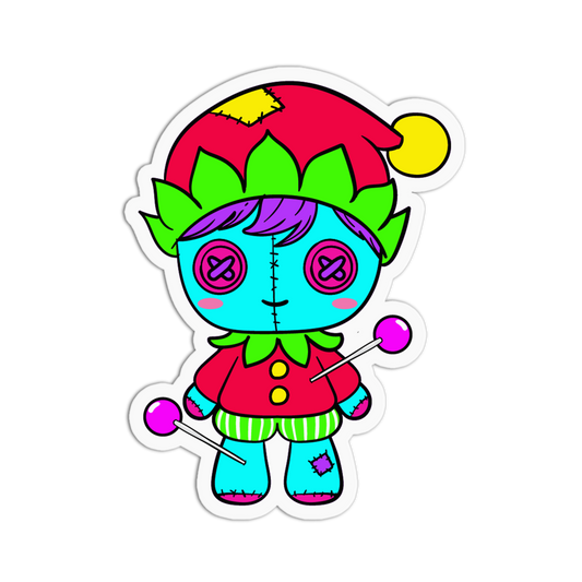 Little Elf - Cute Voodoo Dolls Sticker