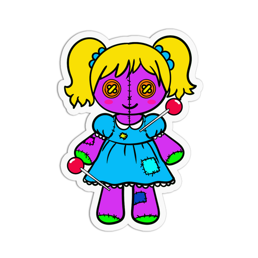 Twin Tails - Cute Voodoo Dolls Sticker