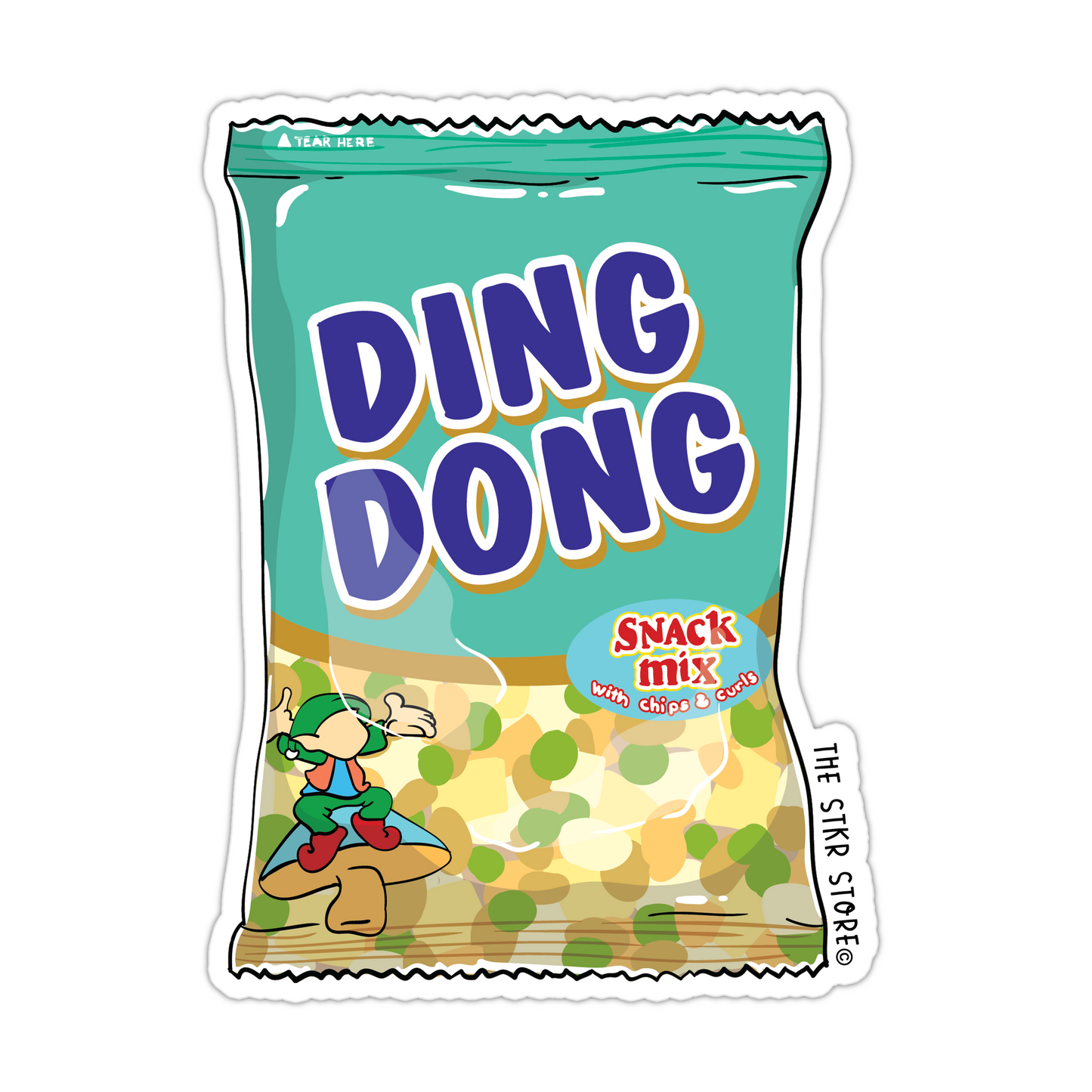 Dingdong Filipino Snacks Sticker