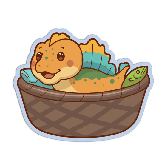Spinosaurus Sauce Basket - Dinosaur Sticker