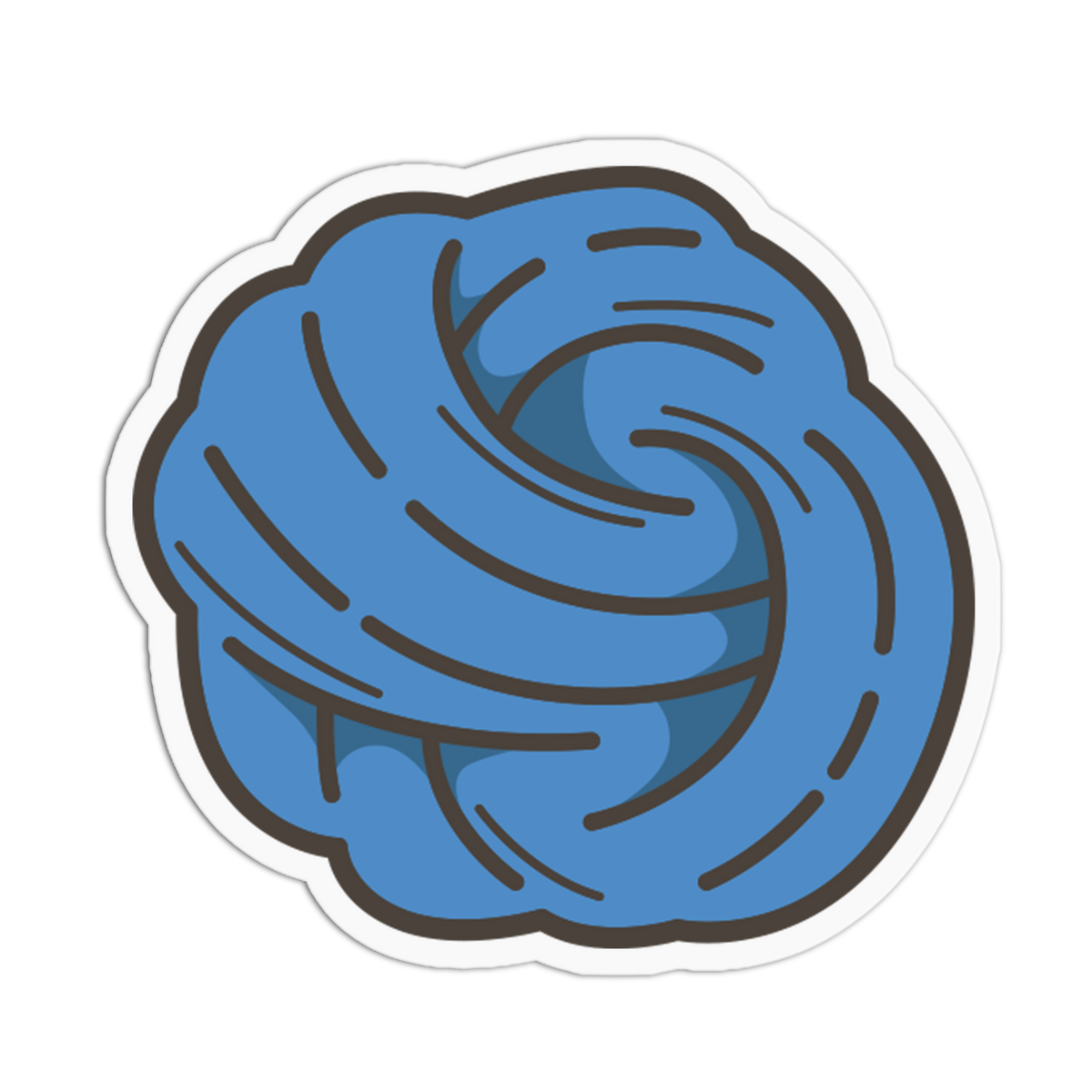 Blue Rope Ball Dog Accessories Sticker