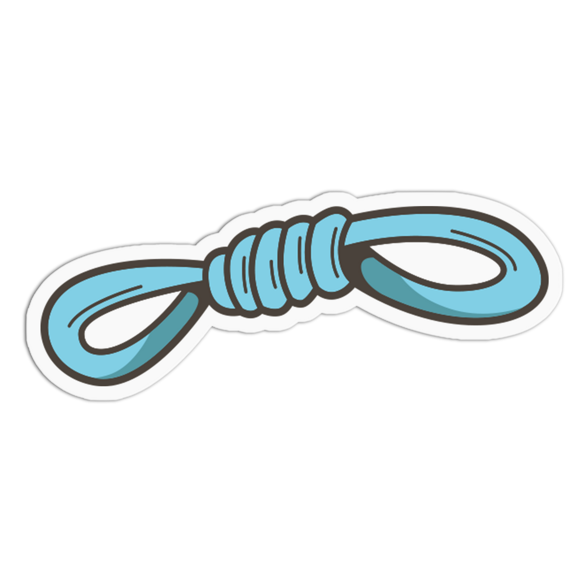 Blue Leash Loop Dog Accessories Sticker