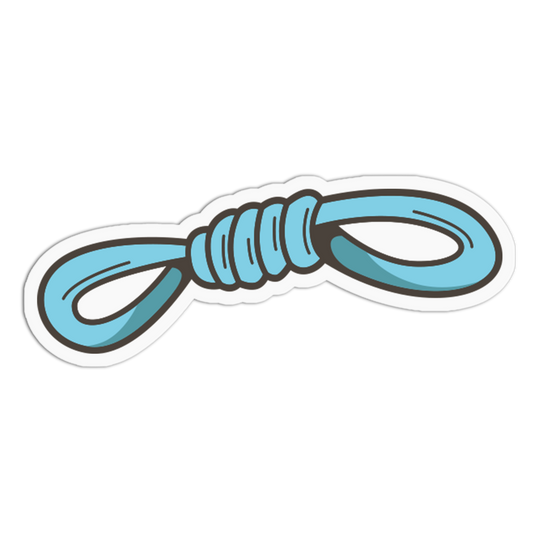 Blue Leash Loop Dog Accessories Sticker