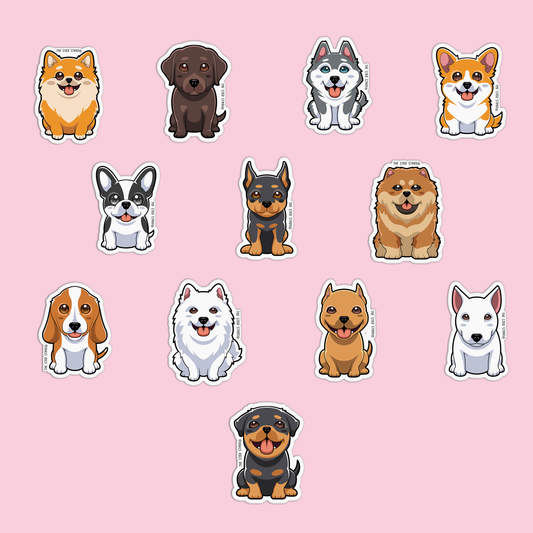 Dog Breeds  Stickers Pack