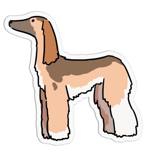 Afghan Hound Dogs Stickers